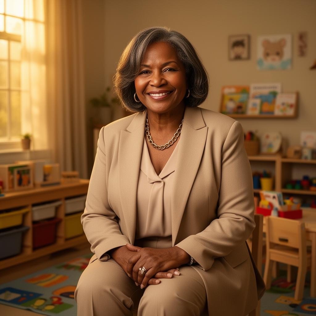 A Crystals Childcare teacher in the classroom